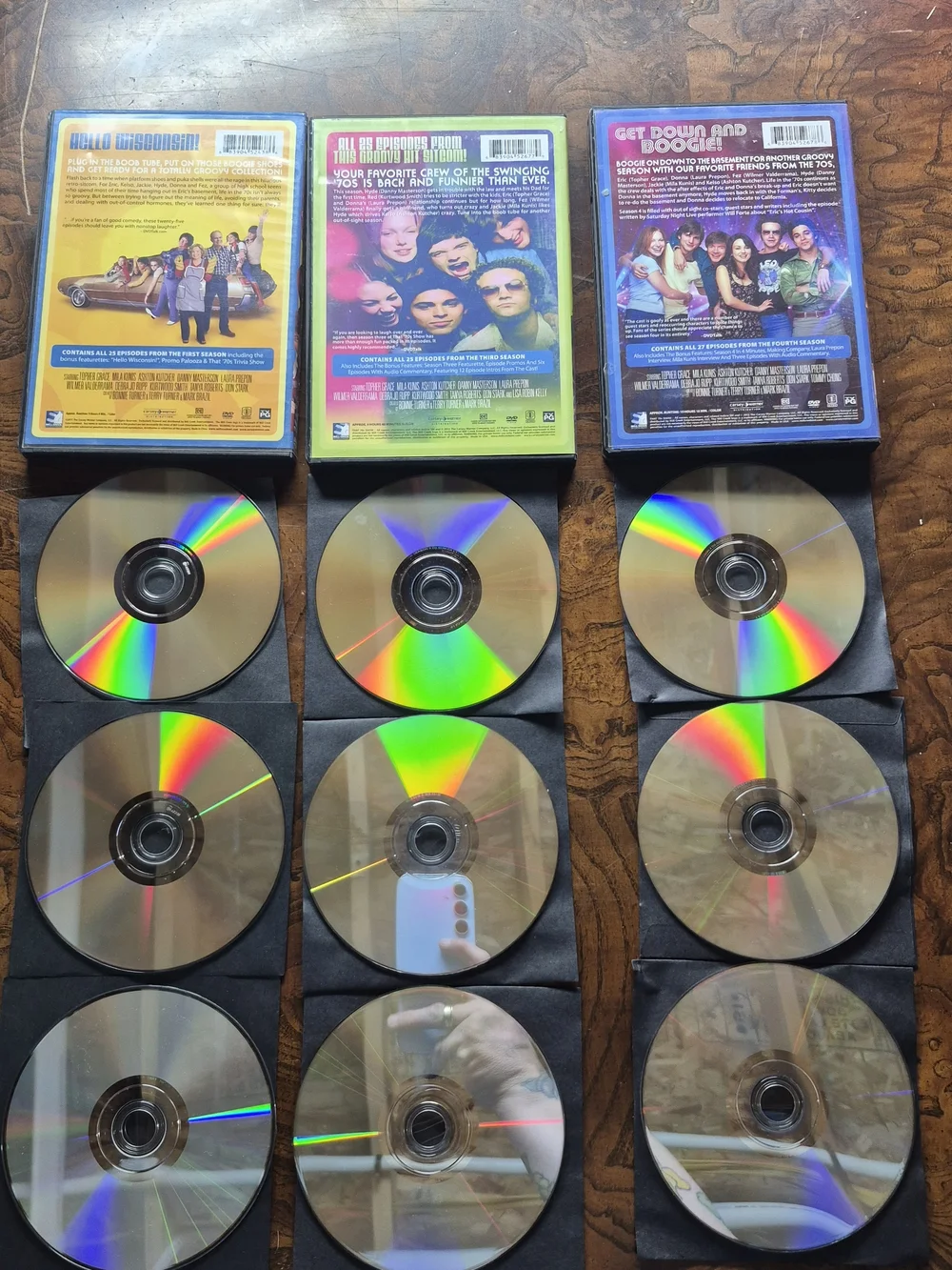 That '70s Show Complete Seasons 1-4 DVD Set - Colorful Retro Covers